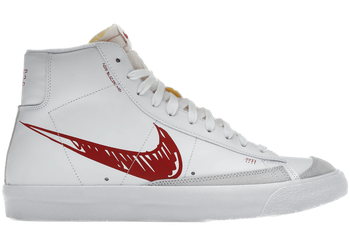 Nike Blazer Mid 77 Sketch White Red for sale