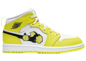 Jordan 1 Mid Dynamic Yellow Floral (PS) for sale