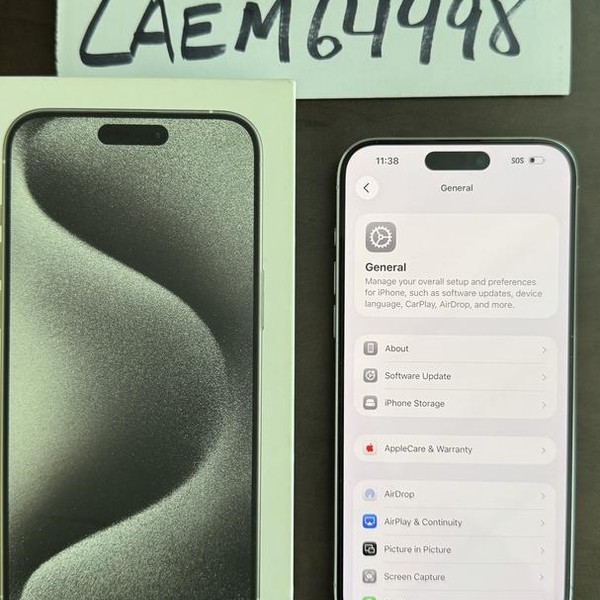 Apple iPhone 15 Pro Max - Unlocked, 1 TB, White, A2849