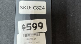 Good
													Apple iPhone 16 - T-Mobile, Black, 128 GB, A3081, photo 1 of 6