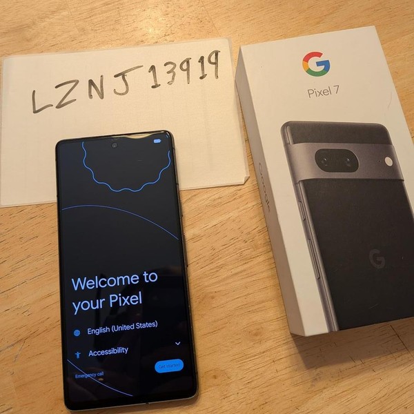 Google Pixel 7 - Unlocked, 128 GB, Obsidian, 8 GB, GVU6C, Sub-6 5G