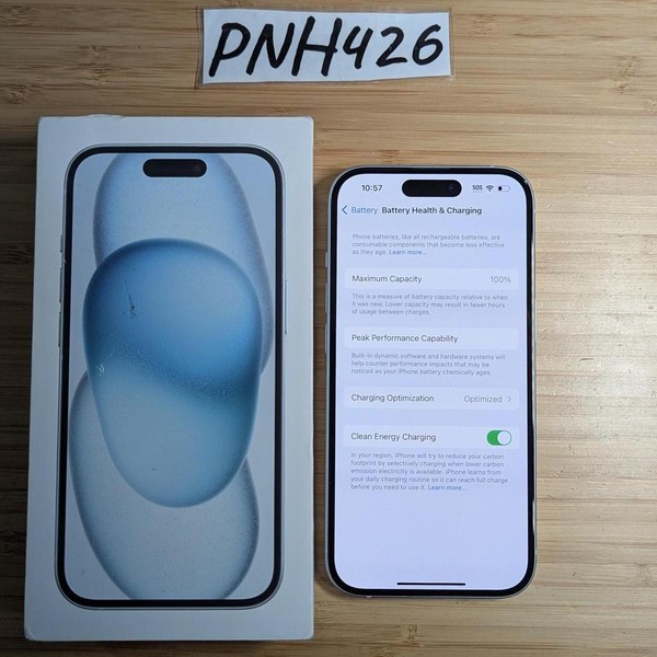 Apple iPhone 15 - Unlocked, 128 GB, Blue, A2846