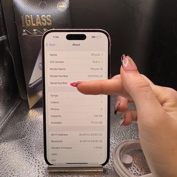 Apple iPhone 16 - T-Mobile, Pink, 128 GB, A3081