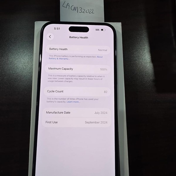 Apple iPhone 16 Plus - Unlocked, 128 GB, Black, A3082