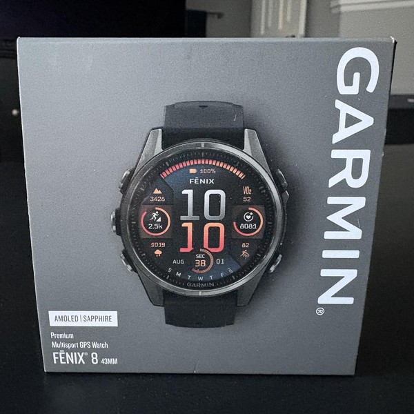 Garmin Fenix 8 - Carbon, AMOLED