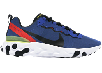 Nike React Element 55 Game Royal Dynamic Yellow Habanero Red for sale