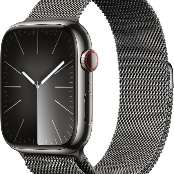 Apple Watch Series 9 45mm - Unlocked, Graphite, A2984 - Cellular, Stainless