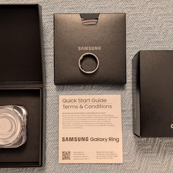 Samsung Galaxy Ring - Silver, Size 10