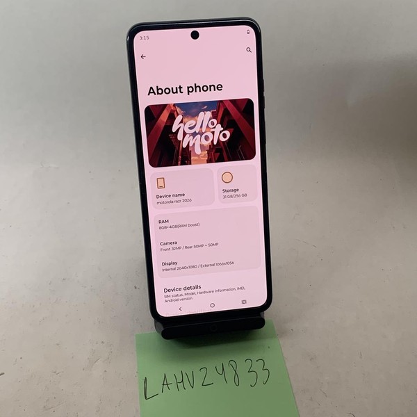 Motorola Razr (2026) - Unlocked, 256 GB, Gray