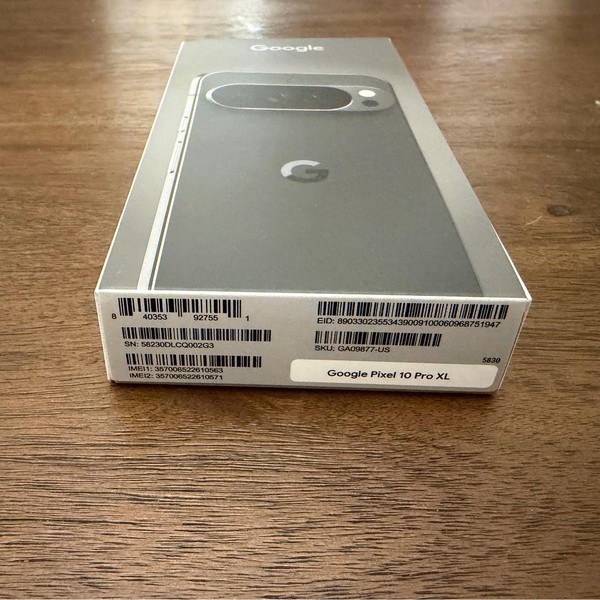 Google Pixel 10 Pro XL - Unlocked, 512 GB, Obsidian, GUL82