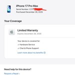 Mint Apple iPhone 17 Pro Max - Unlocked, 512 GB, Deep Blue, A3257