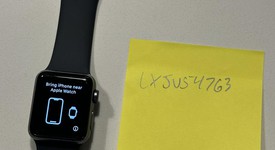 Fair
													Apple Watch Series 3 38mm - Gray, A1858, Aluminum - GPS, photo 1 of 8
