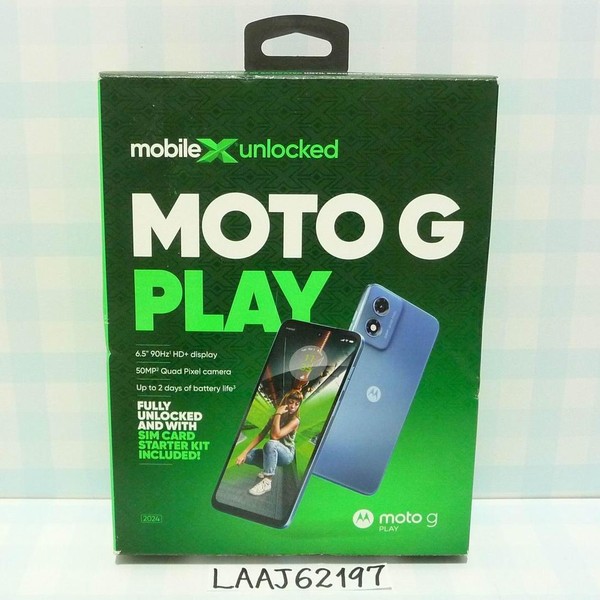 Moto G Play (2024) - Unlocked, 64 GB, Blue, 4 GB