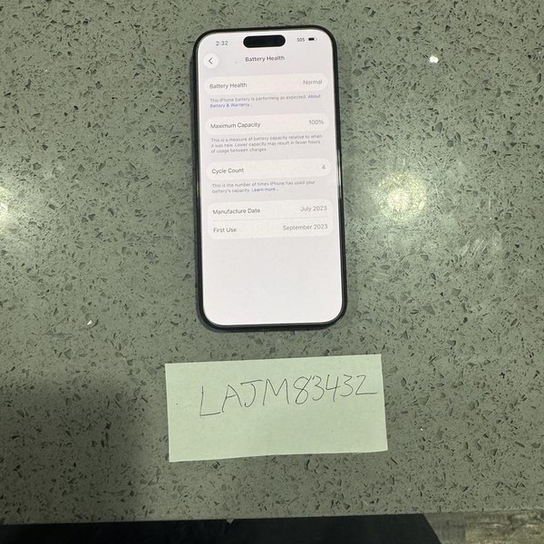 Apple iPhone 15 Pro - Verizon, 128 GB, Blue, A2848