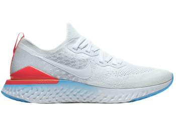 Nike Epic React Flyknit 2 Blue Hero Bright Crimson for sale