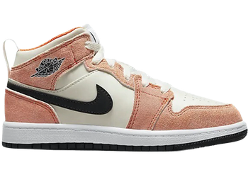 Jordan 1 Mid SE Orange Suede (PS) for sale