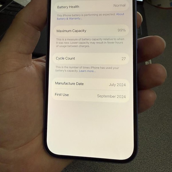 Apple iPhone 16 - Verizon, 128 GB, Ultramarine, A3081