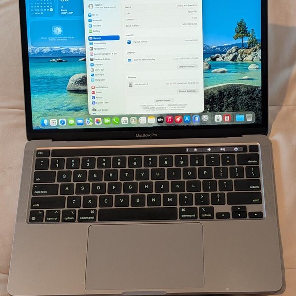 MacBook Pro 2020 - 13 inch - 512 GB, Gray, 8 GB, Apple M1