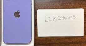 Good
													Apple iPhone 12 - Unlocked, Purple, 128 GB, A2172, photo 1 of 3