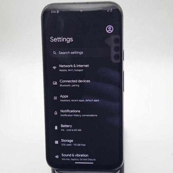 Google Pixel 8a - Verizon, 128 GB, Obsidian, 8 GB, G8HHN, mmWave 5G