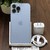 Good Apple iPhone 13 Pro Max - Unlocked, Sierra Blue, 128 GB, A2484