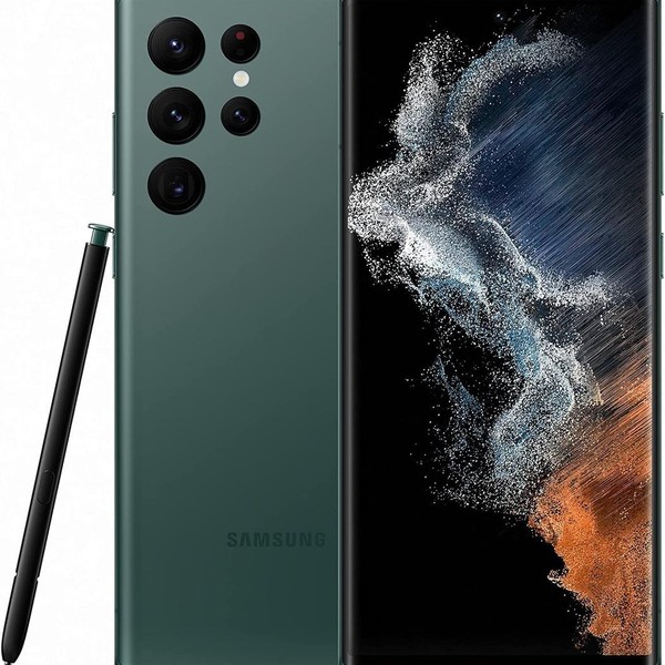 Samsung Galaxy S22 Ultra - Unlocked, 128 GB, Green, 8 GB, SM-S908U1