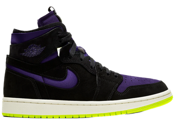 Jordan 1 High Zoom Air CMFT Black Court Purple Lemon Venom (Women's) for sale
