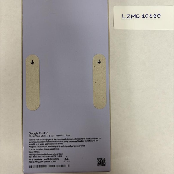 Google Pixel 10 - Unlocked, 128 GB, Frost, GLBW0