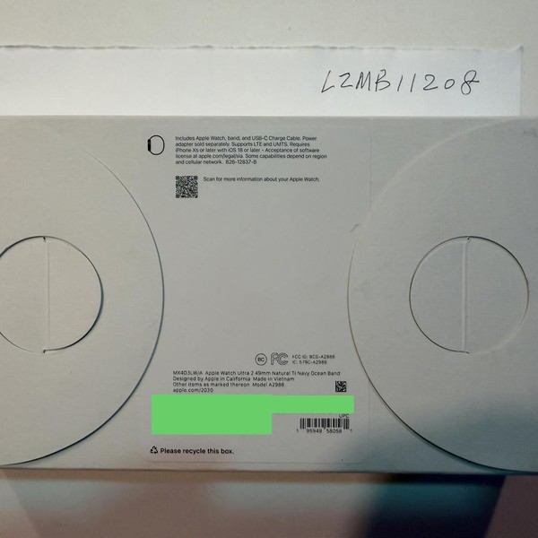 Apple Watch Ultra 2 49mm - Unlocked, Natural, A2986