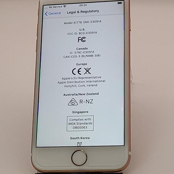 Apple iPhone 7 - Unlocked, 128 GB, Rose Gold, A1778, GSM