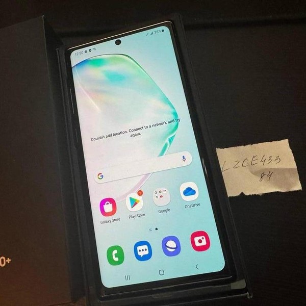 Samsung Galaxy Note 10 Plus - Verizon, 256 GB, Aura Glow, 12 GB, SM-N975U