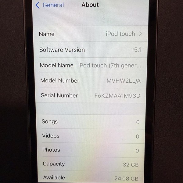Apple iPod Touch 7th Gen - Wi-Fi, 32 GB, Gray