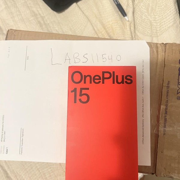 OnePlus 15 - Unlocked, 512 GB, Infinite Black, 16 GB