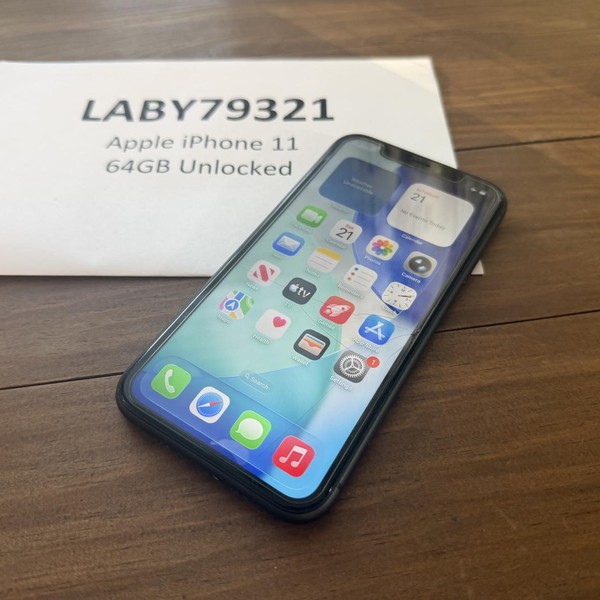Apple iPhone 11 - Unlocked, 64 GB, Black, A2111