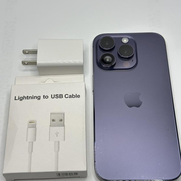 Apple iPhone 14 Pro - Unlocked, 256 GB, Purple, A2650