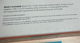 New
													Amazon Fire 7 2022 - Wi-Fi, Black, 16 GB, photo 3 of 3