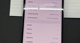 Good
													Apple iPhone 12 Pro - Unlocked, Pacific Blue, 512 GB, A2341, photo 4 of 5