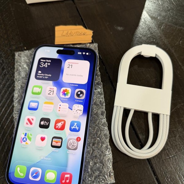 Apple iPhone 16 - Unlocked, Ultramarine, 128 GB, A3081