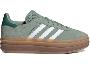 adidas Gazelle Bold Silver Green Gum (Womens) for sale