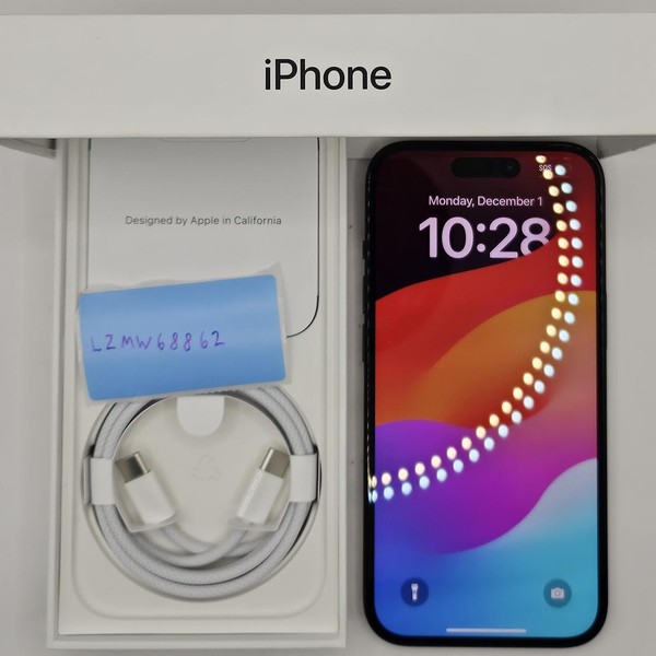 Apple iPhone 15 - Unlocked, 128 GB, Black, A2846