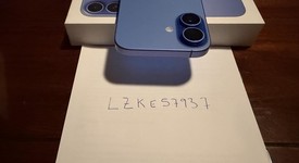 Mint
													Apple iPhone 16 - Unlocked, Ultramarine, 128 GB, A3081, photo 1 of 9