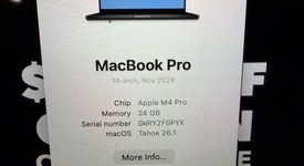 Mint
													MacBook Pro 2024 - 14" - Apple M4 Pro 14-core, Space Black, 512 GB, 24 GB, photo 5 of 11
