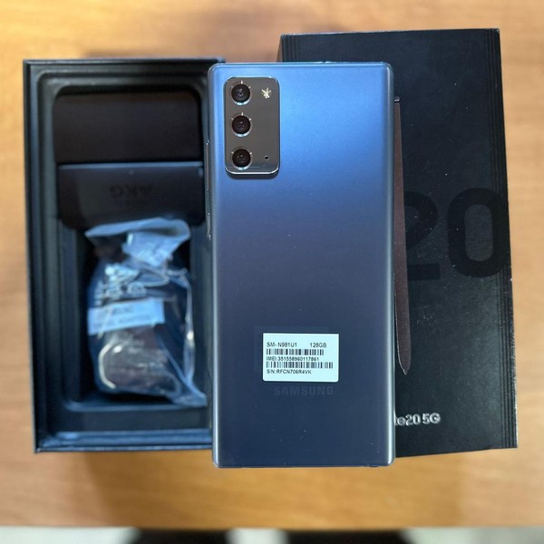 Samsung Galaxy Note 20 5G - Unlocked, 128 GB, Mystic Gray, 8 GB, SM-N981U1