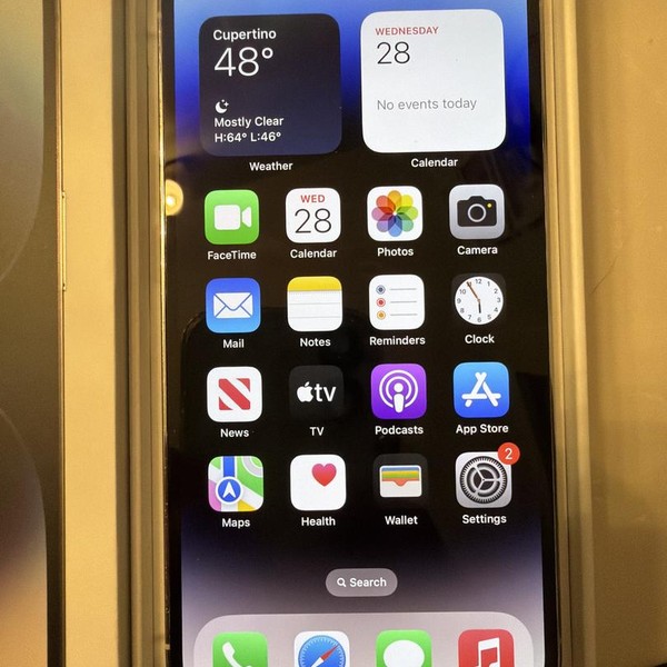 Apple iPhone 14 Pro - Unlocked, Silver, 128 GB, A2650