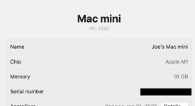 Good
													Mac mini 2020 - Apple M1, Silver, 256 GB, 16 GB, photo 4 of 7