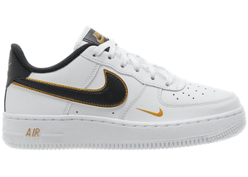 Nike Air Force 1 Low '07 LV8 Double Swoosh White Metallic Gold (GS) for sale