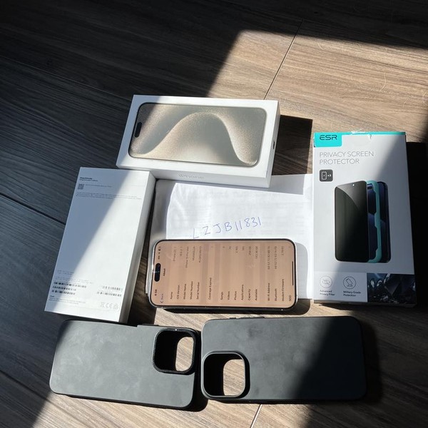 Apple iPhone 15 Pro Max - Unlocked, 256 GB, Natural, A2849