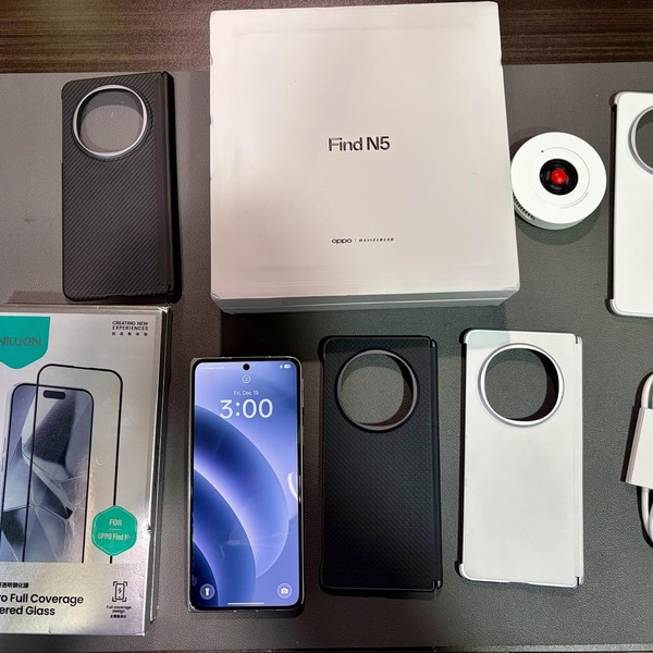 Oppo Find N5 - Unlocked Non-US, 512 GB, Misty White, 16 GB