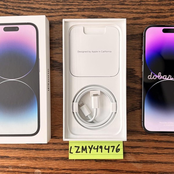 Apple iPhone 14 Pro - Unlocked, Purple, 128 GB, A2650