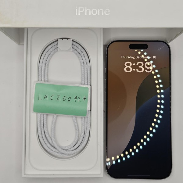 Apple iPhone 16 Pro - Unlocked, 256 GB, White, A3083